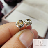 Natural Citrine Stud Earring, 925 Sterling Silver Post Earring, November Birthstone Jewelry, Citrine Gemstone bridesmaids earrings, Gift